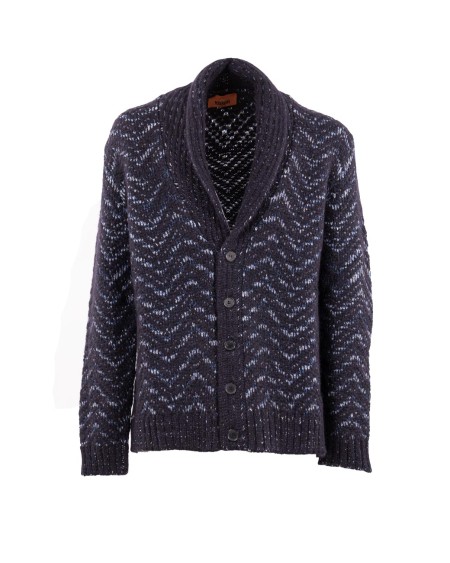 Shop MISSONI  Giacca: Missoni cardigan con bottoni chevron.
Cardigan con bottoni.
Collo sciallato.
Lavorazione chevron tramato fiammato.
Misto lana e alpaca.
Composizione: 44%Lana 42%Alpaca Fibra 14%Poliammide.
Fabbricato in Italia.. WM00 BK01AU-S72MD
